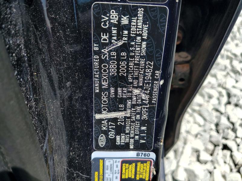 2018 Kia Forte მანქანა იყიდება აუქციონზე, vin: 3KPFL4A74JE194822, აუქციონის ნომერი: 60230726