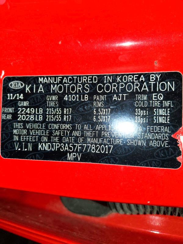 Продажа на аукционе авто 2015 Kia Soul, vin: KNDJP3A57F7782017, номер лота: 63006916