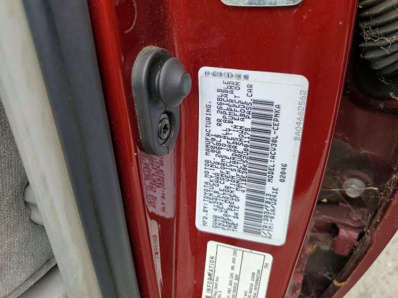 Продажа на аукционе авто 2002 Toyota Camry, vin: 4T1BE30K52U001178, номер лота: 60892736