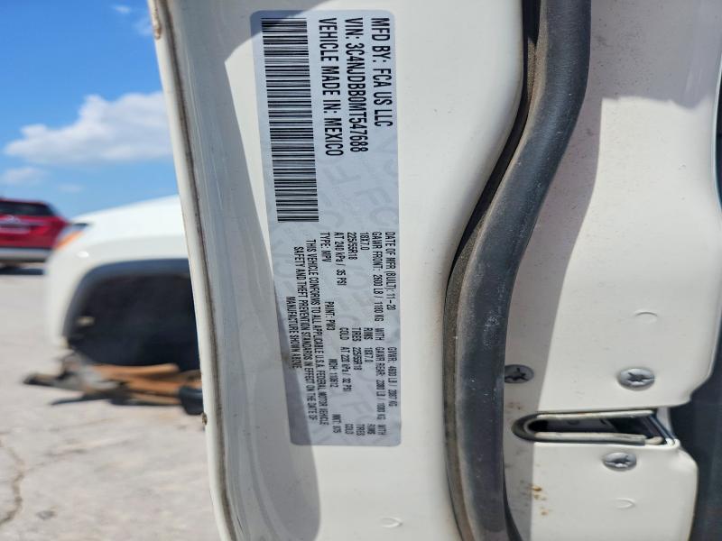 61858386 :رقم المزاد ، 3C4NJDBB0MT547688 vin ، 2021 Jeep Compass مزاد بيع