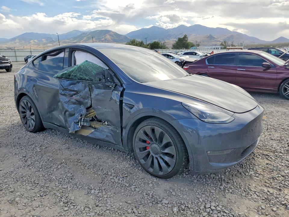 2021 Tesla Model  Y მანქანა იყიდება აუქციონზე, vin: 5YJYGDEF7MF215756, აუქციონის ნომერი: 59294376