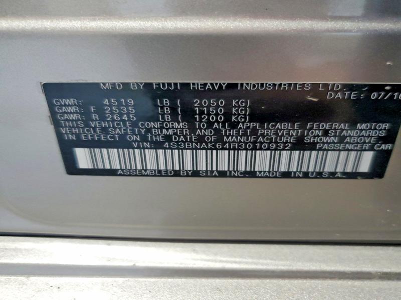 Продаж на аукціоні авто 2017 Subaru Legacy, vin: 4S3BNAK64H3010932, номер лоту: 60148916