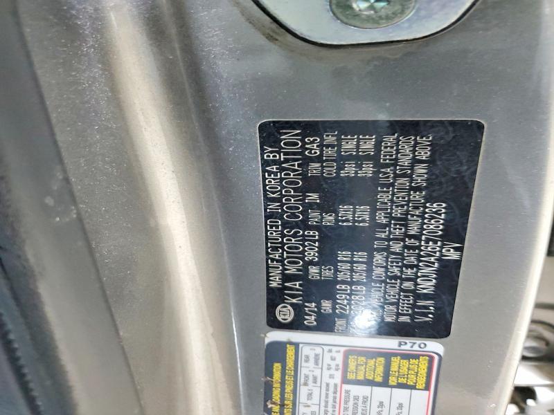 62087386 :رقم المزاد ، KNDJN2A26E7086236 vin ، 2014 Kia Soul مزاد بيع