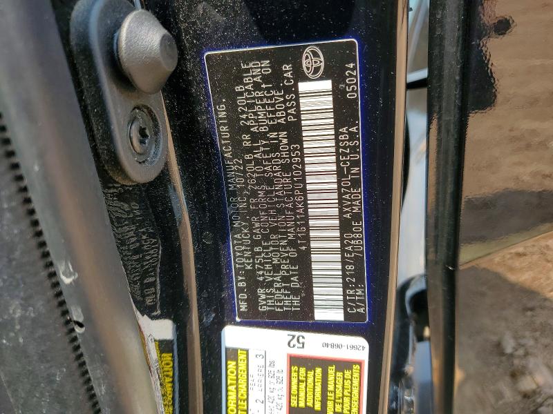 Продажа на аукционе авто 2023 Toyota Camry, vin: 4T1G11AK6PU102953, номер лота: 62256946