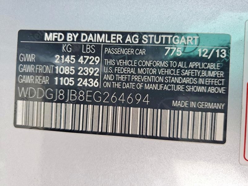 Продажа на аукционе авто 2014 Mercedes-benz C, vin: WDDGJ8JB8EG264694, номер лота: 61999146