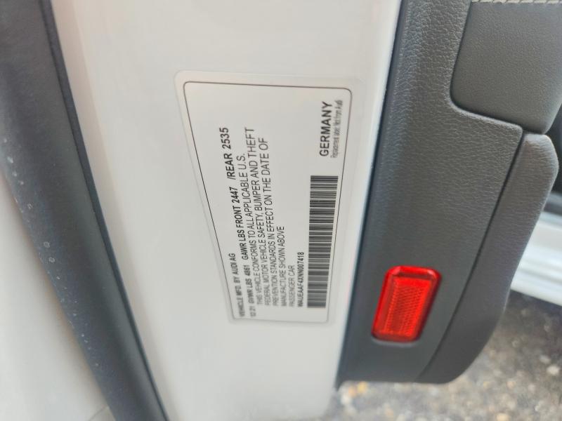 Aukcja sprzedaży 2022 Audi A4, vin: WAUEAAF4XNN007418, numer aukcji: 61748856