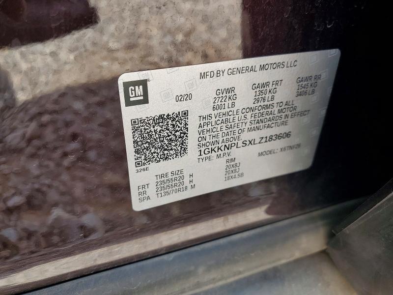 Продаж на аукціоні авто 2020 Gmc Acadia, vin: 1GKKNPLSXLZ183606, номер лоту: 62140866