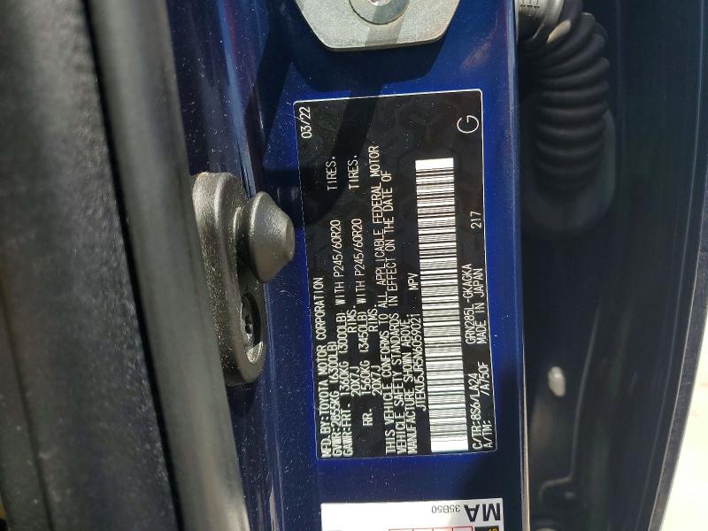 Продажа на аукционе авто 2022 Toyota 4runner, vin: JTEKU5JR5N6059021, номер лота: 59367196