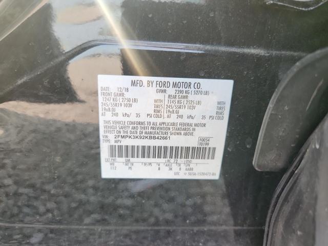 Aukcja sprzedaży 2019 Ford Edge, vin: 2FMPK3K92KBB42661, numer aukcji: 59616786