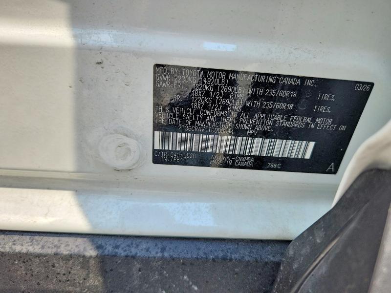 Aukcja sprzedaży 2026 Toyota Rav4, vin: 2T36CRAV1TC003944, numer aukcji: 61534546