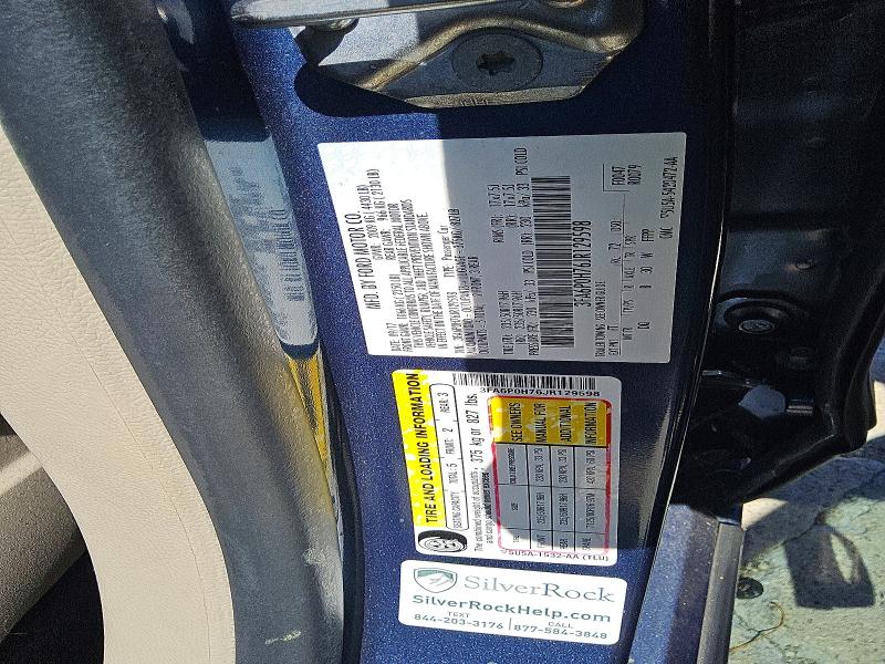 62965316 :رقم المزاد ، 3FA6P0H76JR129598 vin ، 2018 Ford Fusion مزاد بيع