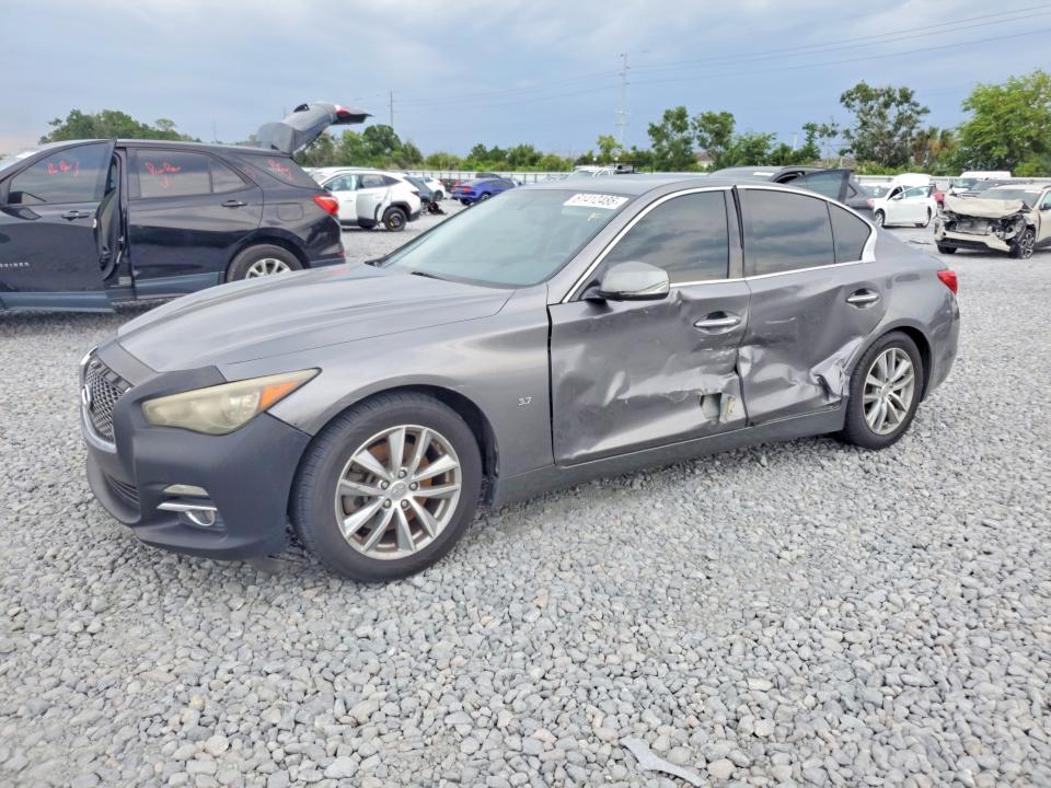 2015 Infiniti Q50 მანქანა იყიდება აუქციონზე, vin: JN1BV7AP6FM343818, აუქციონის ნომერი: 61412486