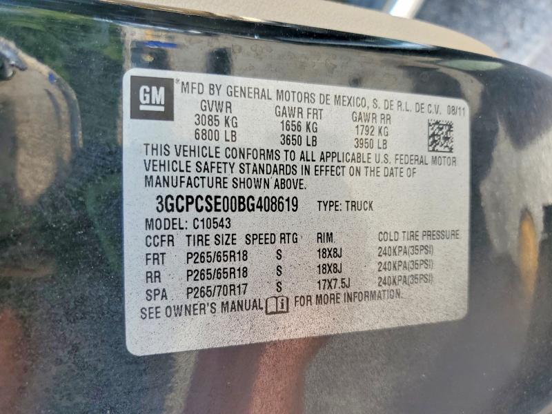 Продаж на аукціоні авто 2011 Chevrolet Silverado, vin: 3GCPCSE00BG408619, номер лоту: 60129886