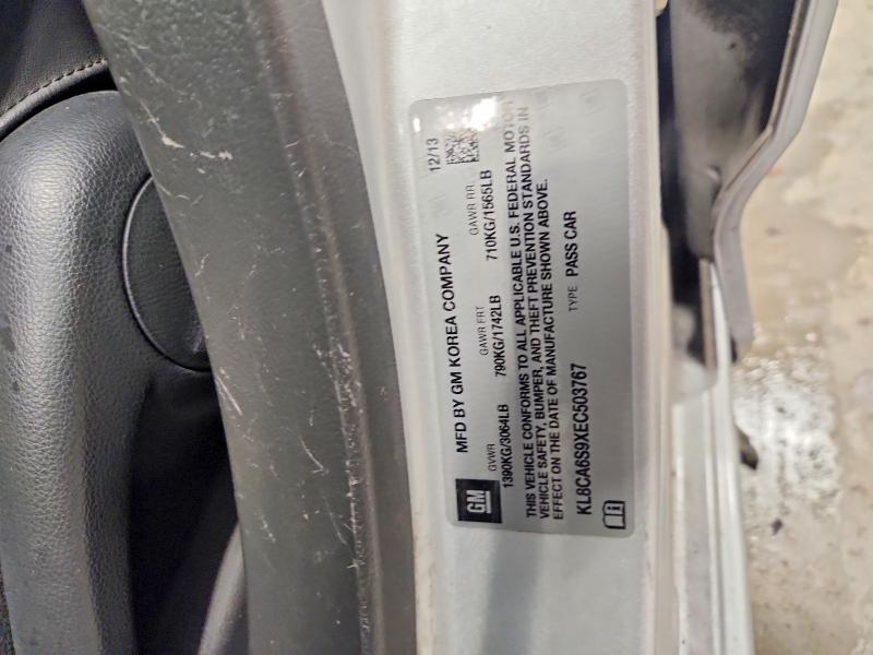Продажа на аукционе авто 2014 Chevrolet Spark, vin: KL8CA6S9XEC503767, номер лота: 63554626