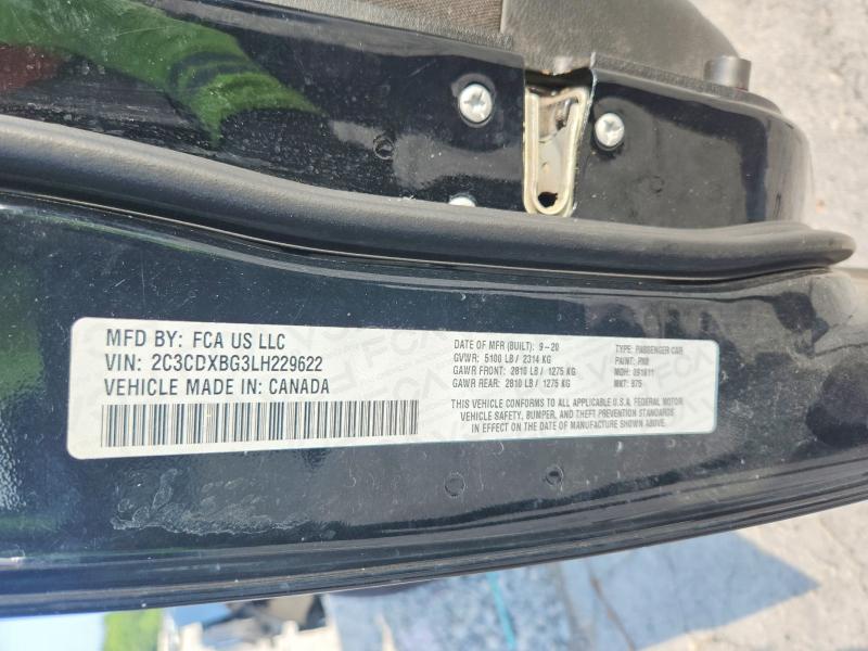 2020 Dodge Charger მანქანა იყიდება აუქციონზე, vin: 2C3CDXBG3LH229622, აუქციონის ნომერი: 62940506