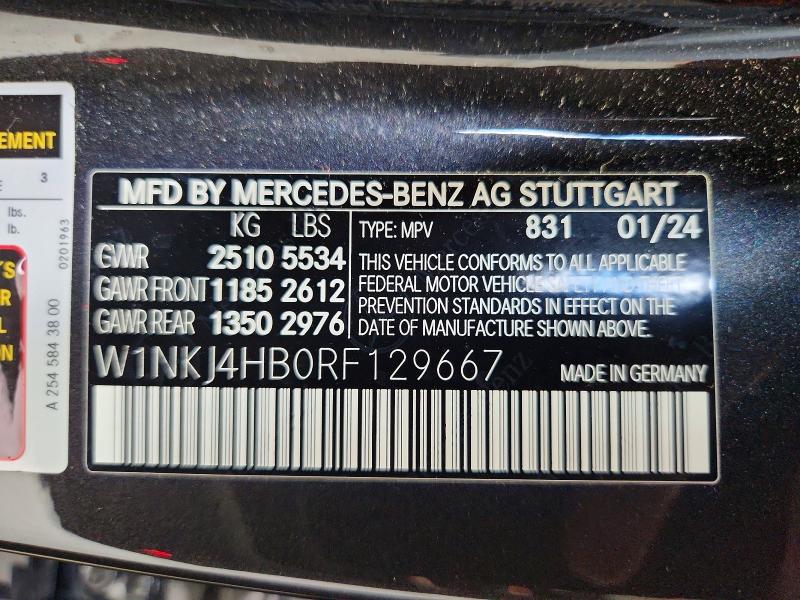 Aukcja sprzedaży 2024 Mercedes-benz Glc Coupe, vin: W1NKJ4HB0RF129667, numer aukcji: 59843466