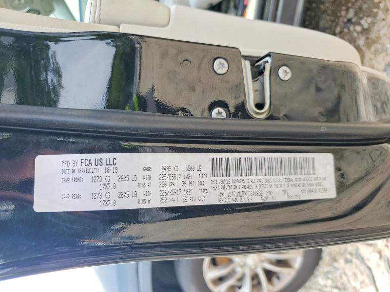 Aukcja sprzedaży 2020 Jeep Cherokee, vin: 1C4PJMLBXLD540856, numer aukcji: 62117576