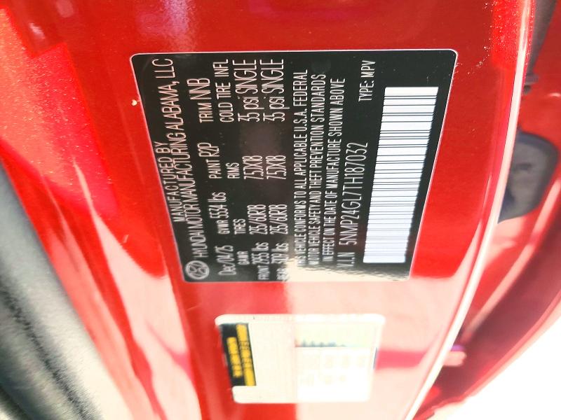 2026 Hyundai Santa Fe მანქანა იყიდება აუქციონზე, vin: 5NMP24GL7TH187032, აუქციონის ნომერი: 59308036