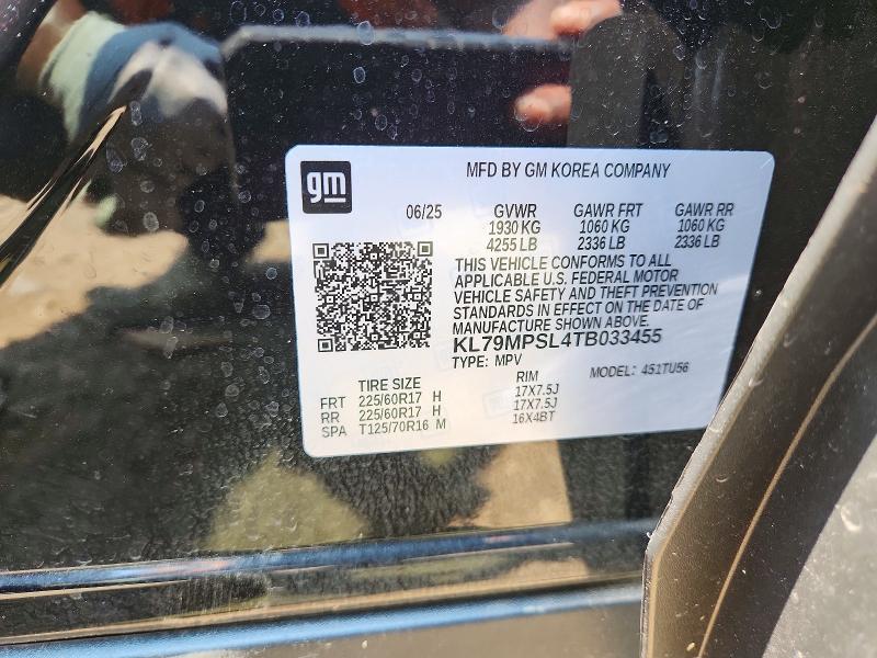 Продаж на аукціоні авто 2026 Chevrolet Trailblazer, vin: KL79MPSL4TB033455, номер лоту: 60776106