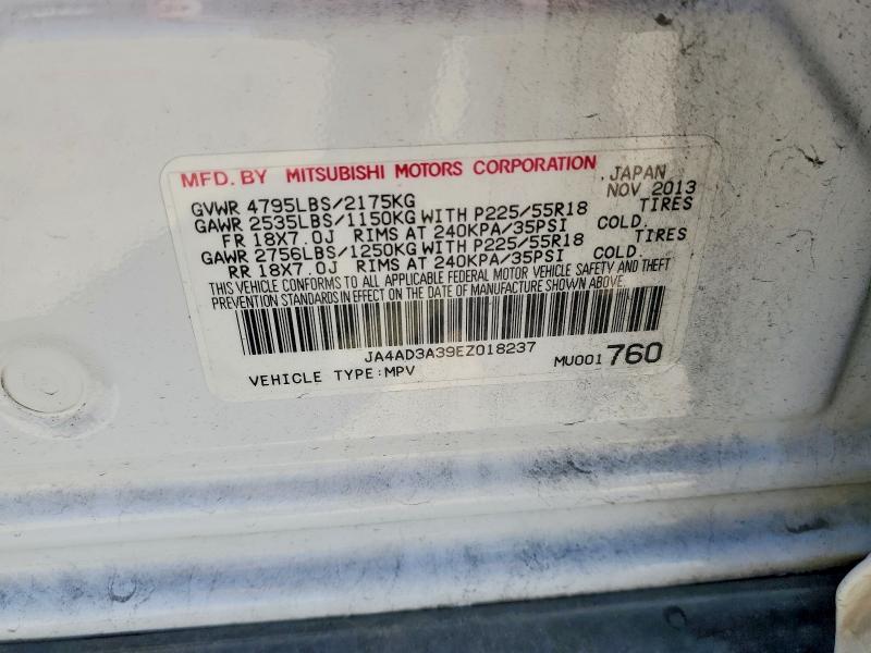 Продаж на аукціоні авто 2014 Mitsubishi Outlander, vin: JA4AD3A39EZ018237, номер лоту: 63035676