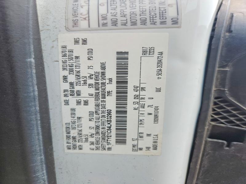 Продажа на аукционе авто 2020 Ford Transit, vin: 1FTYE1C84LKB32960, номер лота: 59792986
