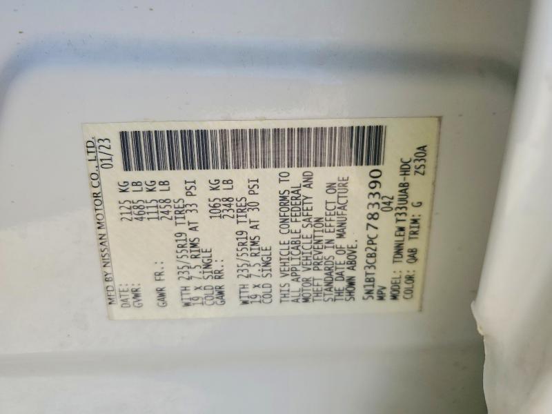 Aukcja sprzedaży 2023 Nissan Rogue, vin: 5N1BT3CB2PC783390, numer aukcji: 61963936