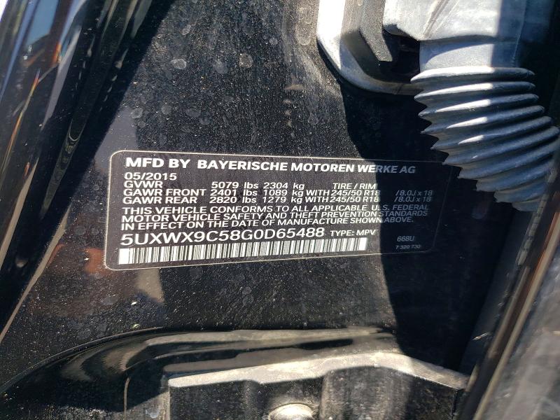 2016 Bmw X3 მანქანა იყიდება აუქციონზე, vin: 5UXWX9C58G0D65488, აუქციონის ნომერი: 59262156