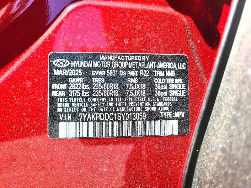 Продаж на аукціоні авто 2025 Hyundai Ioniq 5, vin: 7YAKPDDC1SY013059, номер лоту: 61838356