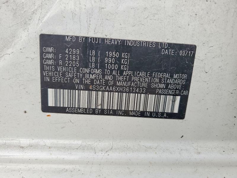 Продаж на аукціоні авто 2017 Subaru Impreza, vin: 4S3GKAA6XH3613433, номер лоту: 61838806