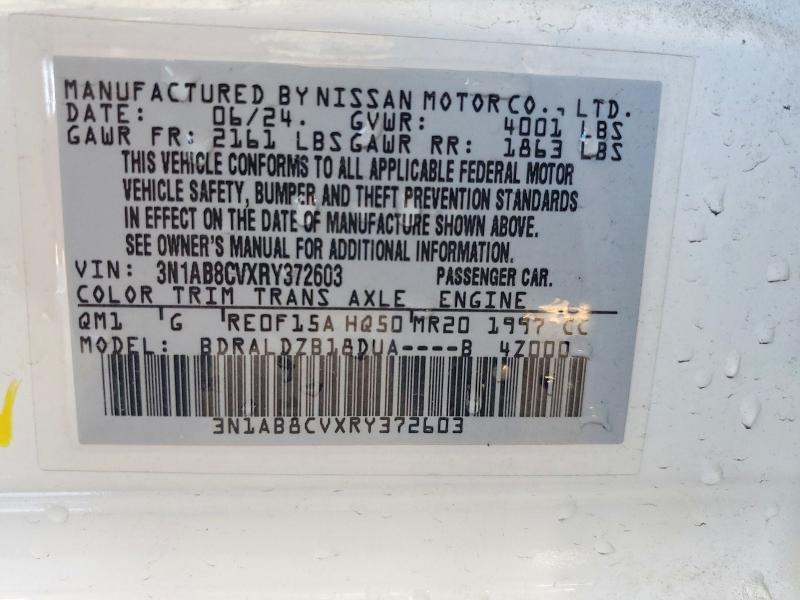 Продаж на аукціоні авто 2024 Nissan Sentra, vin: 3N1AB8CVXRY372603, номер лоту: 61016176