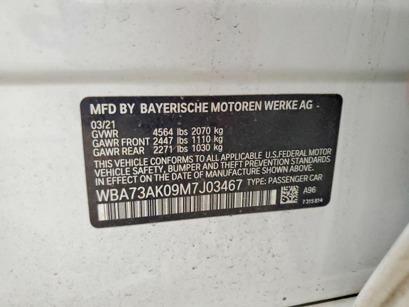 Продажа на аукционе авто 2021 Bmw 228xi, vin: WBA73AK09M7J03467, номер лота: 60879916