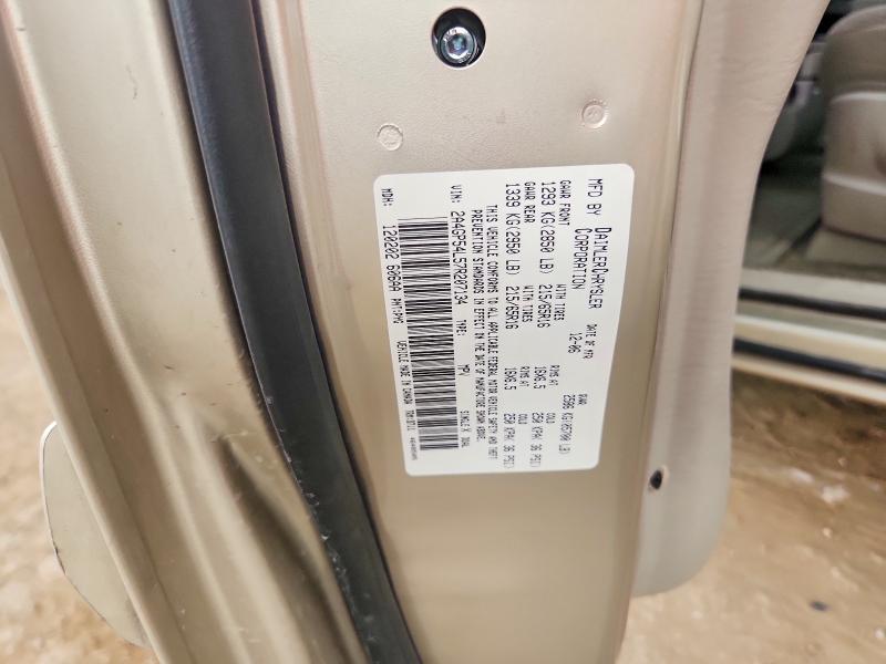 Продаж на аукціоні авто 2007 Chrysler Town & Country, vin: 2A4GP54L57R207134, номер лоту: 62279026