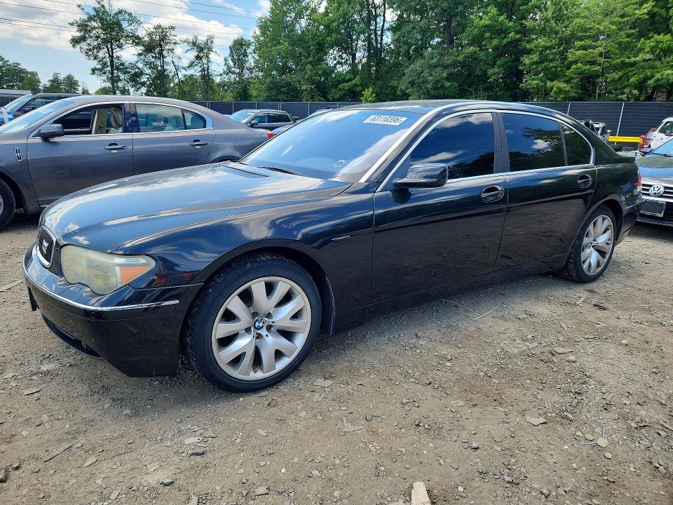 2003 Bmw 745 მანქანა იყიდება აუქციონზე, vin: WBAGN63413DR09490, აუქციონის ნომერი: 63110396