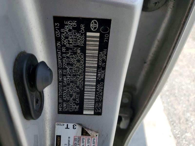 Aukcja sprzedaży 2013 Toyota Prius V, vin: JTDZN3EU7D3245047, numer aukcji: 61497036