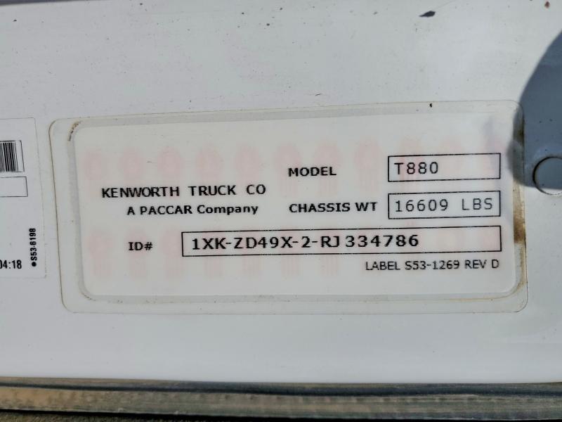 Aukcja sprzedaży 2024 Kenworth Construction, vin: 1XKZD49X2RJ334786, numer aukcji: 59817756