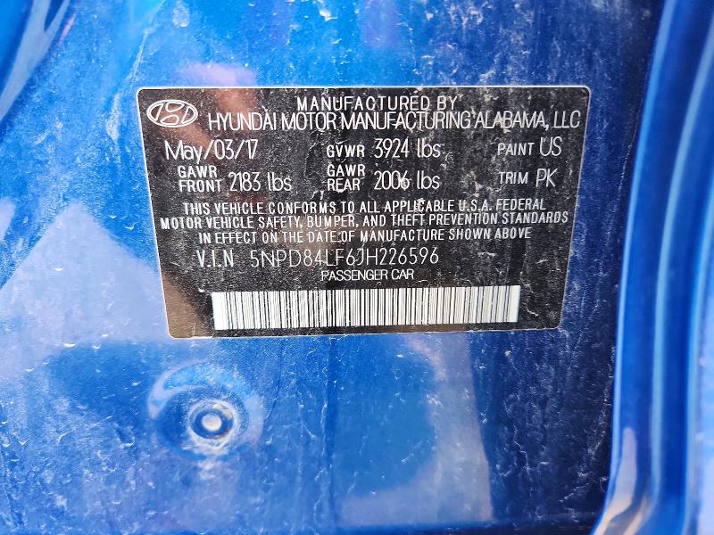 2018 Hyundai Elantra მანქანა იყიდება აუქციონზე, vin: 5NPD84LF6JH226596, აუქციონის ნომერი: 62264476