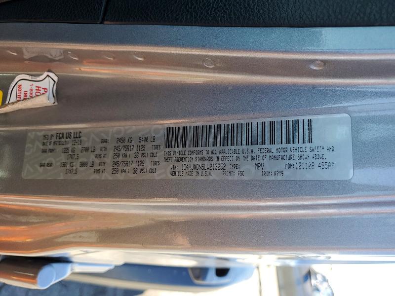 Продаж на аукціоні авто 2020 Jeep Wrangler Unlimited, vin: 1C4HJXDN5LW213252, номер лоту: 60135256