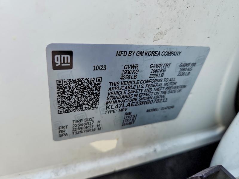 Aukcja sprzedaży 2024 Buick Envista, vin: KL47LAE23RB078211, numer aukcji: 62872156