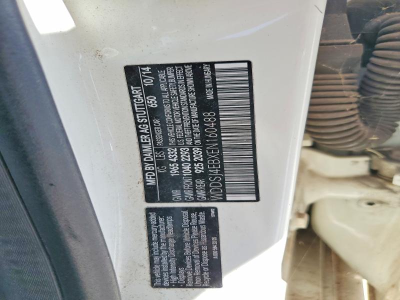 2014 Mercedes-benz Cla მანქანა იყიდება აუქციონზე, vin: WDDSJ4EBXEN160488, აუქციონის ნომერი: 62933826
