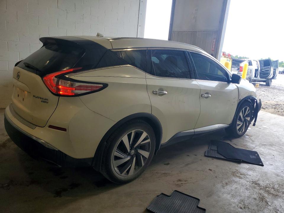 2015 Nissan Murano მანქანა იყიდება აუქციონზე, vin: 5N1AZ2MH6FN208915, აუქციონის ნომერი: 59697926