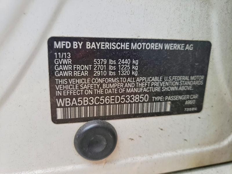 2014 Bmw 535 მანქანა იყიდება აუქციონზე, vin: WBA5B3C56ED533850, აუქციონის ნომერი: 61218986