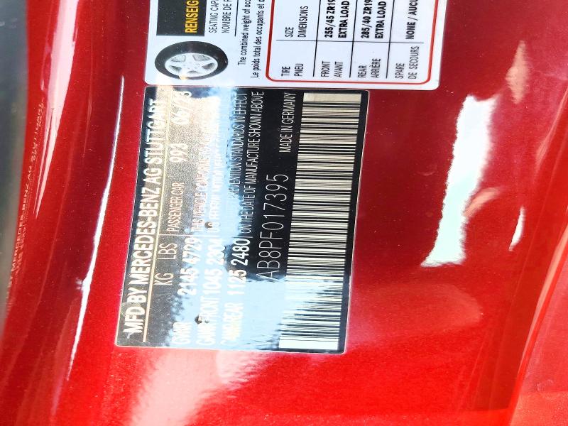 Aukcja sprzedaży 2023 Mercedes-benz Sl, vin: W1KVK5AB8PF017395, numer aukcji: 61113236