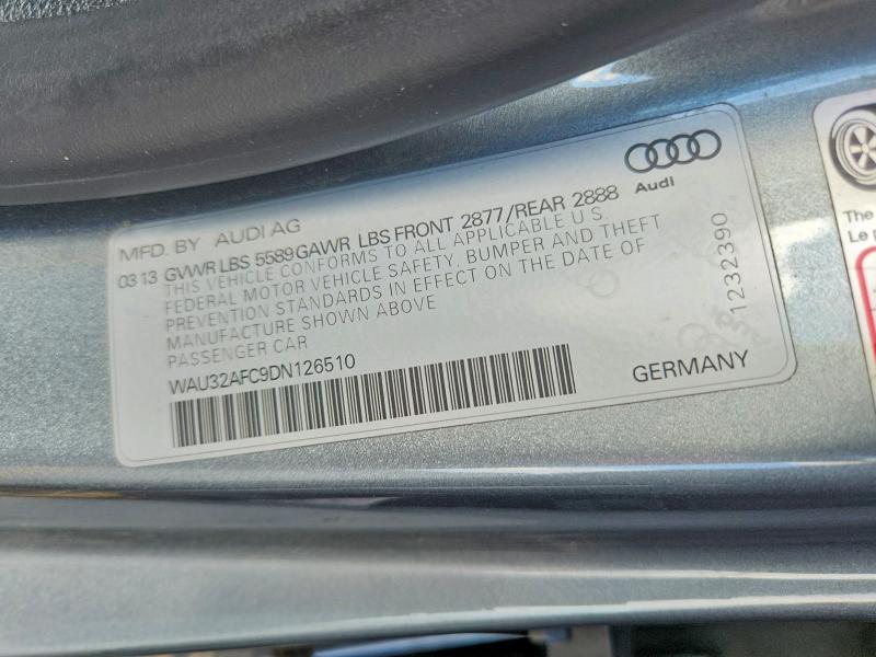Продаж на аукціоні авто 2013 Audi S7, vin: WAU32AFC9DN126510, номер лоту: 62256436