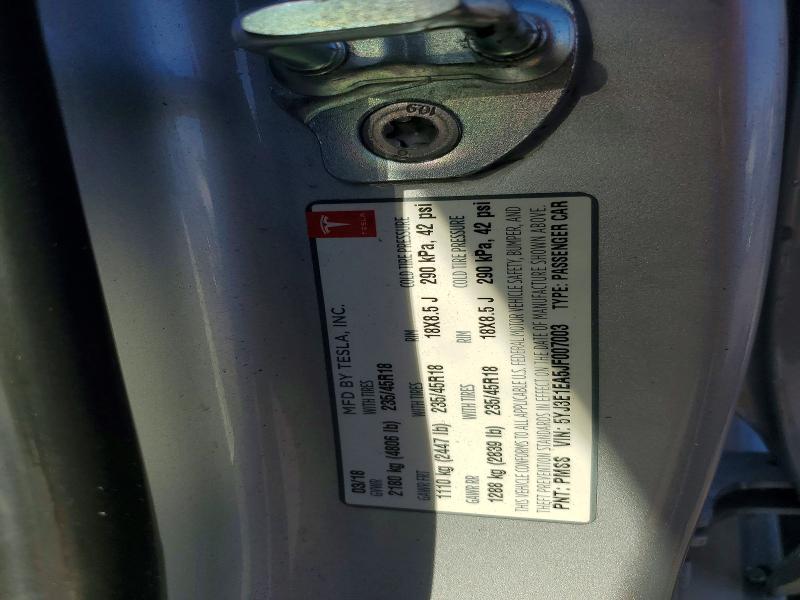 Aukcja sprzedaży 2018 Tesla Model 3, vin: 5YJ3E1EA5JF007003, numer aukcji: 61091176