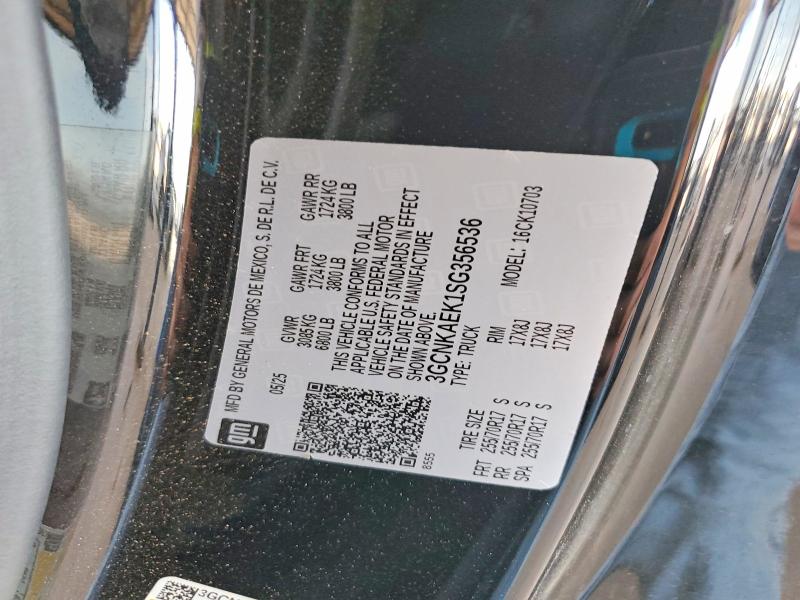 Продажа на аукционе авто 2025 Chevrolet Silverado, vin: 3GCNKAEK1SG356536, номер лота: 61838496
