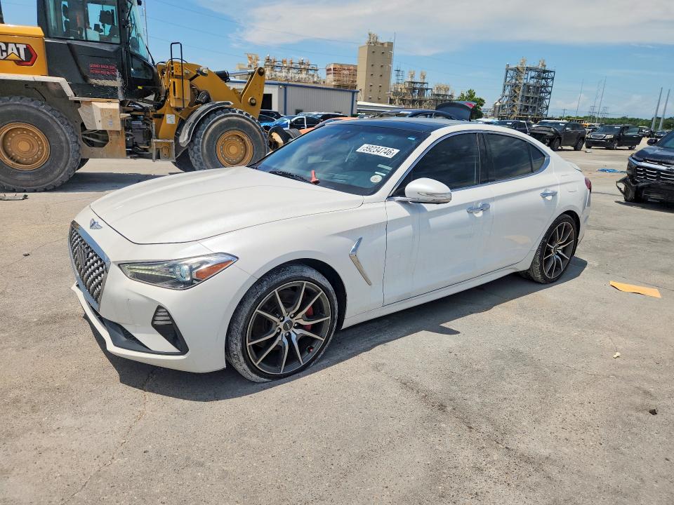 2020 Genesis G70 მანქანა იყიდება აუქციონზე, vin: KMTG34LE9LU053590, აუქციონის ნომერი: 59234746