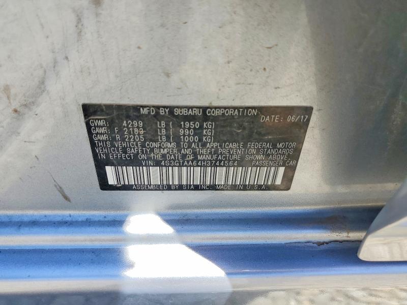 59604496 :رقم المزاد ، 4S3GTAA64H3744564 vin ، 2017 Subaru Impreza مزاد بيع