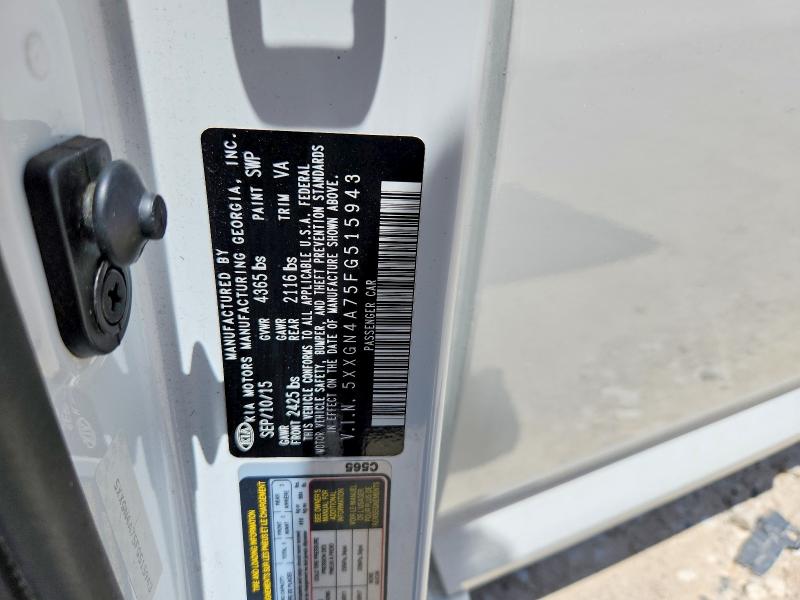 Продажа на аукционе авто 2015 Kia Optima, vin: 5XXGN4A75FG515943, номер лота: 62053256