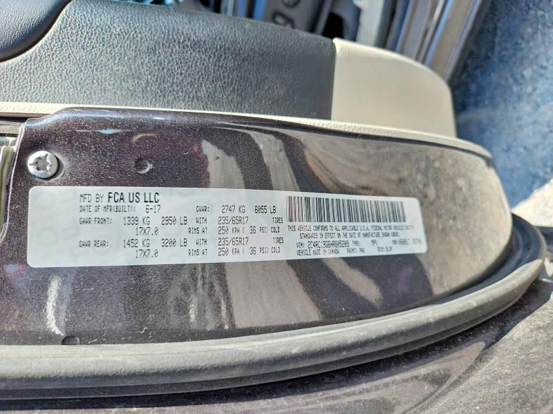 61938126 :رقم المزاد ، 2C4RC1BG6HR805209 vin ، 2017 Chrysler Pacifica مزاد بيع