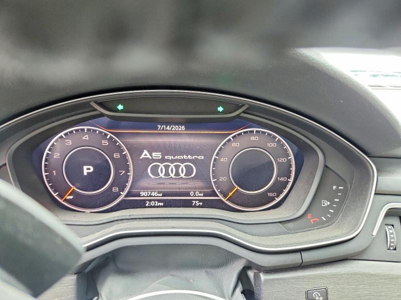 57188026 :رقم المزاد ، WAUBNCF59KA016853 vin ، 2019 Audi A5 مزاد بيع